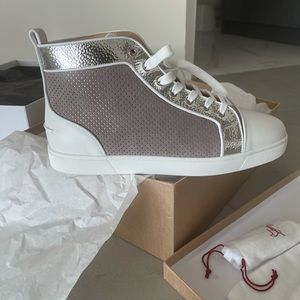 Brand New Christian Louboutin Louis Orlato Flat CLF/CR Polka/CLF SIZE 13!!!!